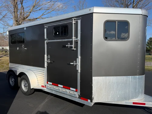 2023 Adam’s 2 Horse Bumper Pull w Side Ramp